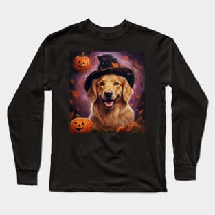 Golden Retriever Halloween Long Sleeve T-Shirt